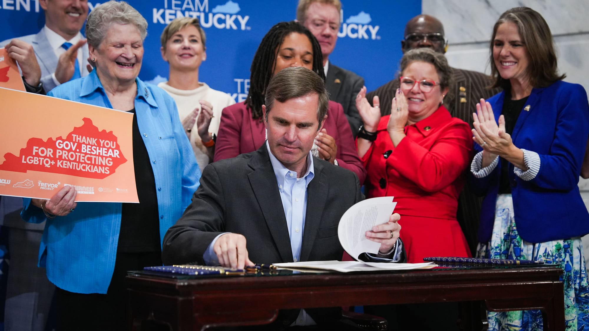 Beshear signs order banning conversion therapy on Kentucky minors