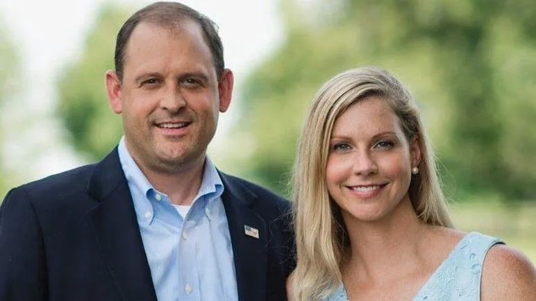 Rep. Andy Barr and his late wife Carol Barr.