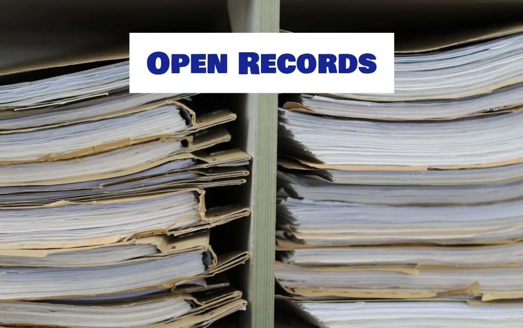 On open records:  Well yes, but ...