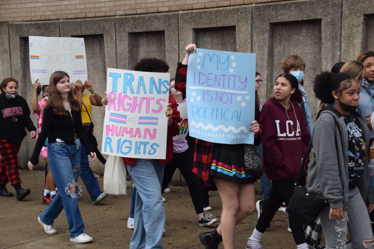 Students walk out to protest Wise’s anti-trans bill