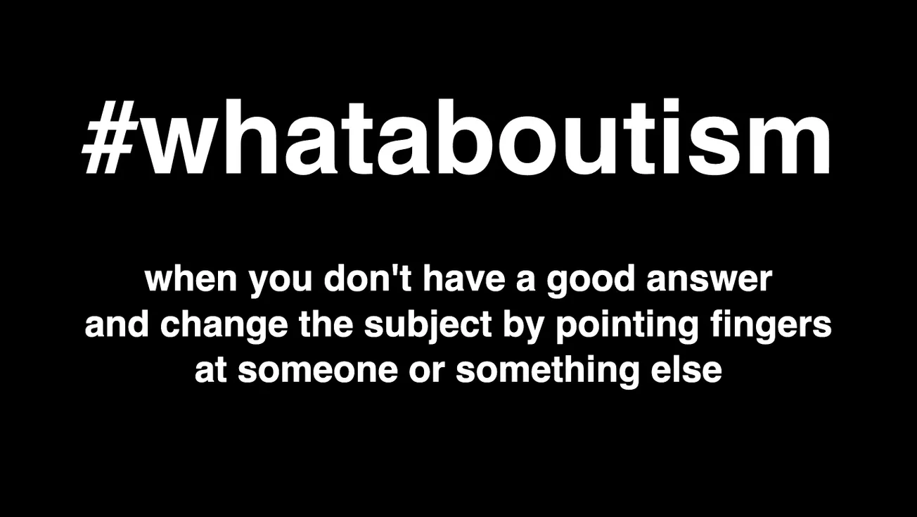 The epidemic of WhatAboutism in the GOP
