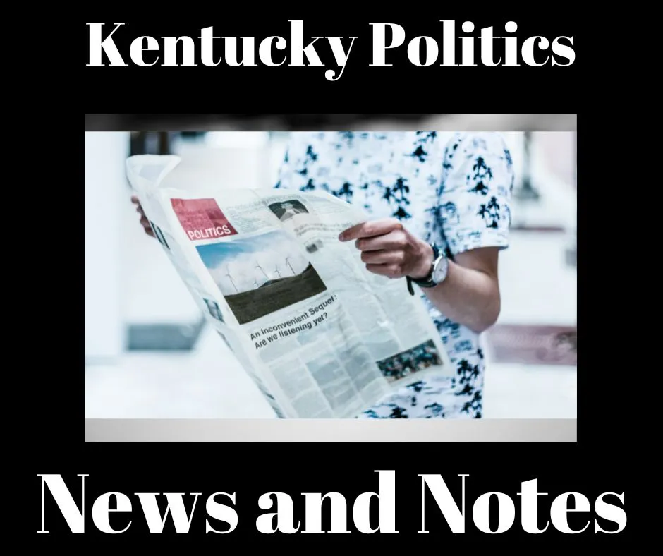 Politics News and Notes for Wednesday