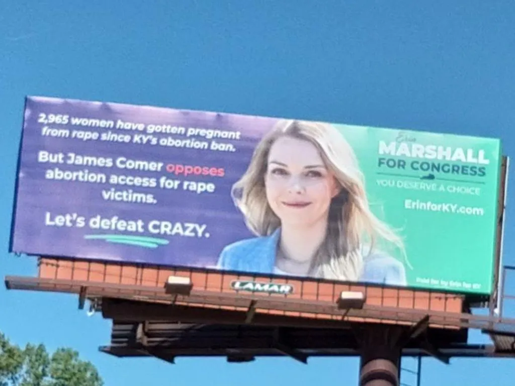 Democrat Erin Marshall (KY-01) launches billboard campaign